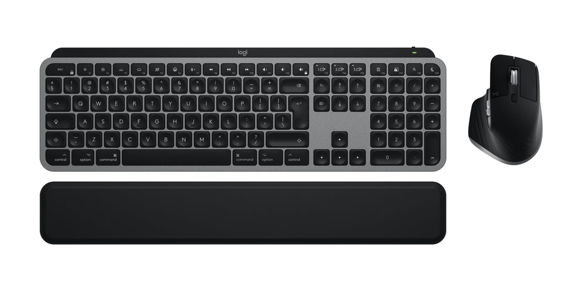 Logitech Master Series MX Keys S Combo for Mac, Ensemble Clavier et Souris Sans Fil, Layout US International