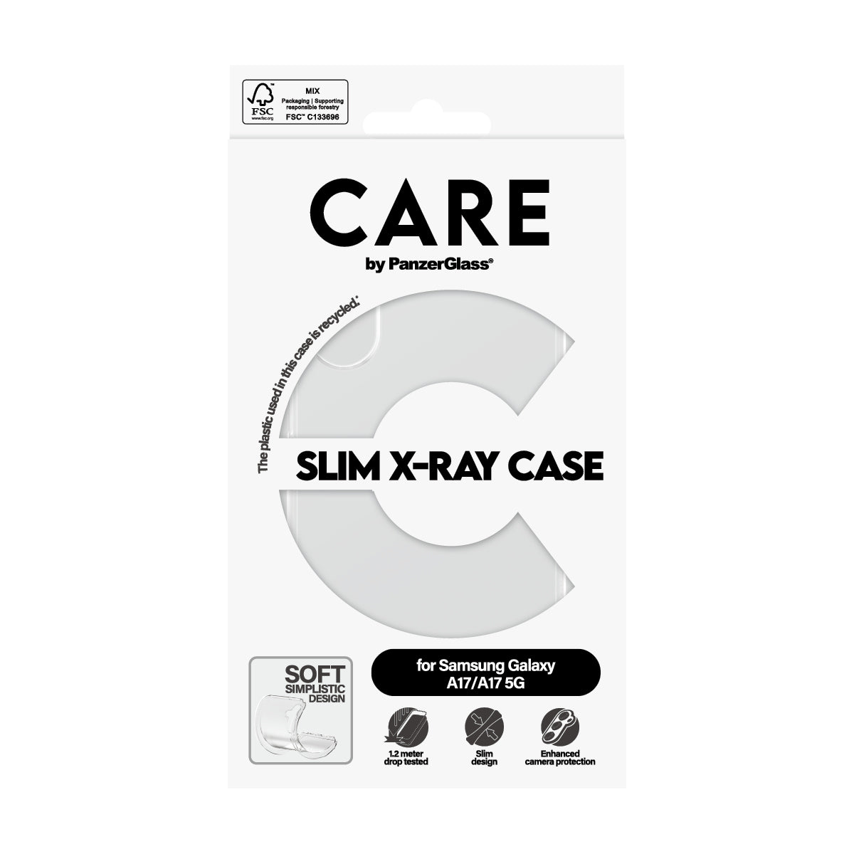 PanzerGlass PanzerGlass CARE™ by ® X-Ray Case Samsung Galaxy M17 5G | A17 4G | A17 5G coque de protection pour téléphones portables Housse Transparent