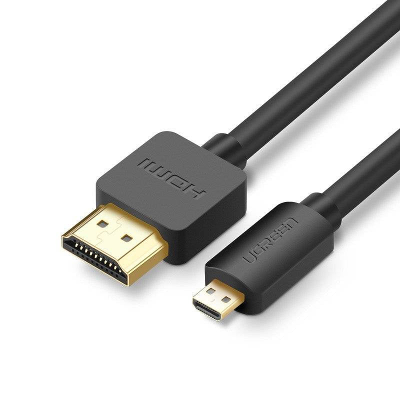 Ugreen HD127 câble HDMI 1,5 m HDMI Type A (Standard) HDMI Type D (Micro) Noir