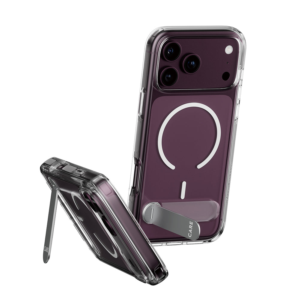 PanzerGlass CARE™ by ® Kickstand Case Transparent w. White MagSafe iPhone 2026 Pro | 17 Pro coque de protection pour tél