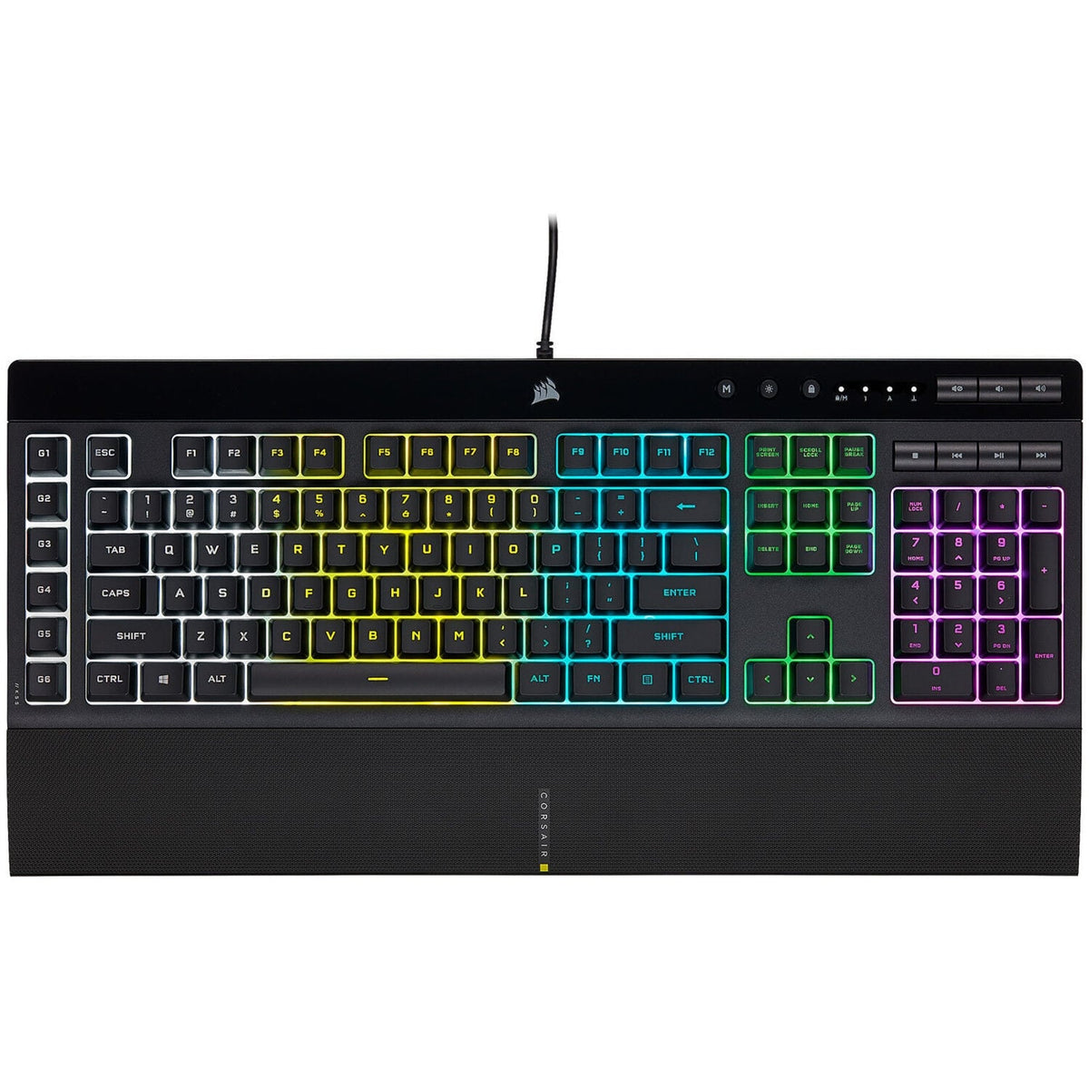 Corsair Clavier gaming K55 RGB Pro - CH-9226765-FR - Noir