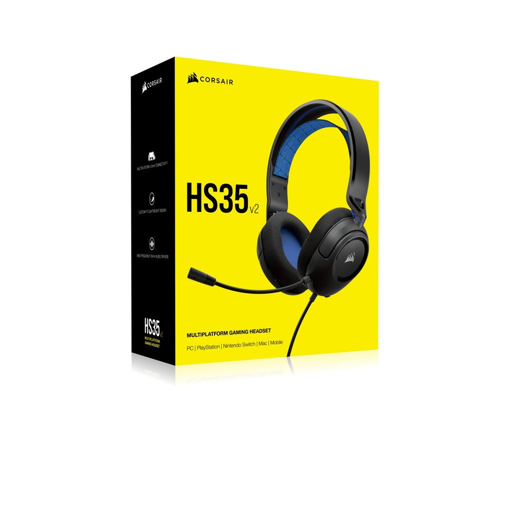 Corsair Casque Avec fil Arceau Jouer Bleu