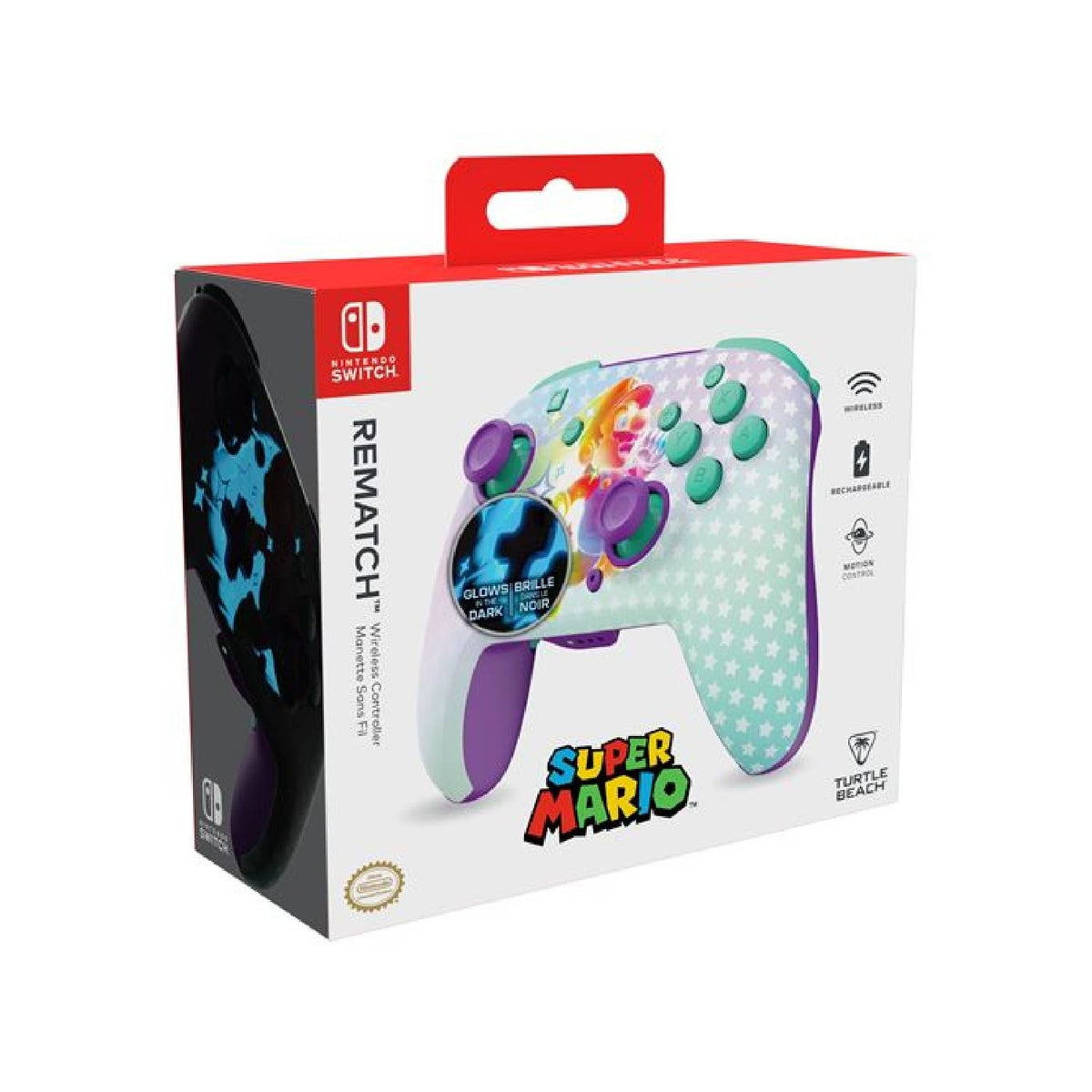 Turtle Beach Manette sans fil Rematch Invincible Mario pour Switch