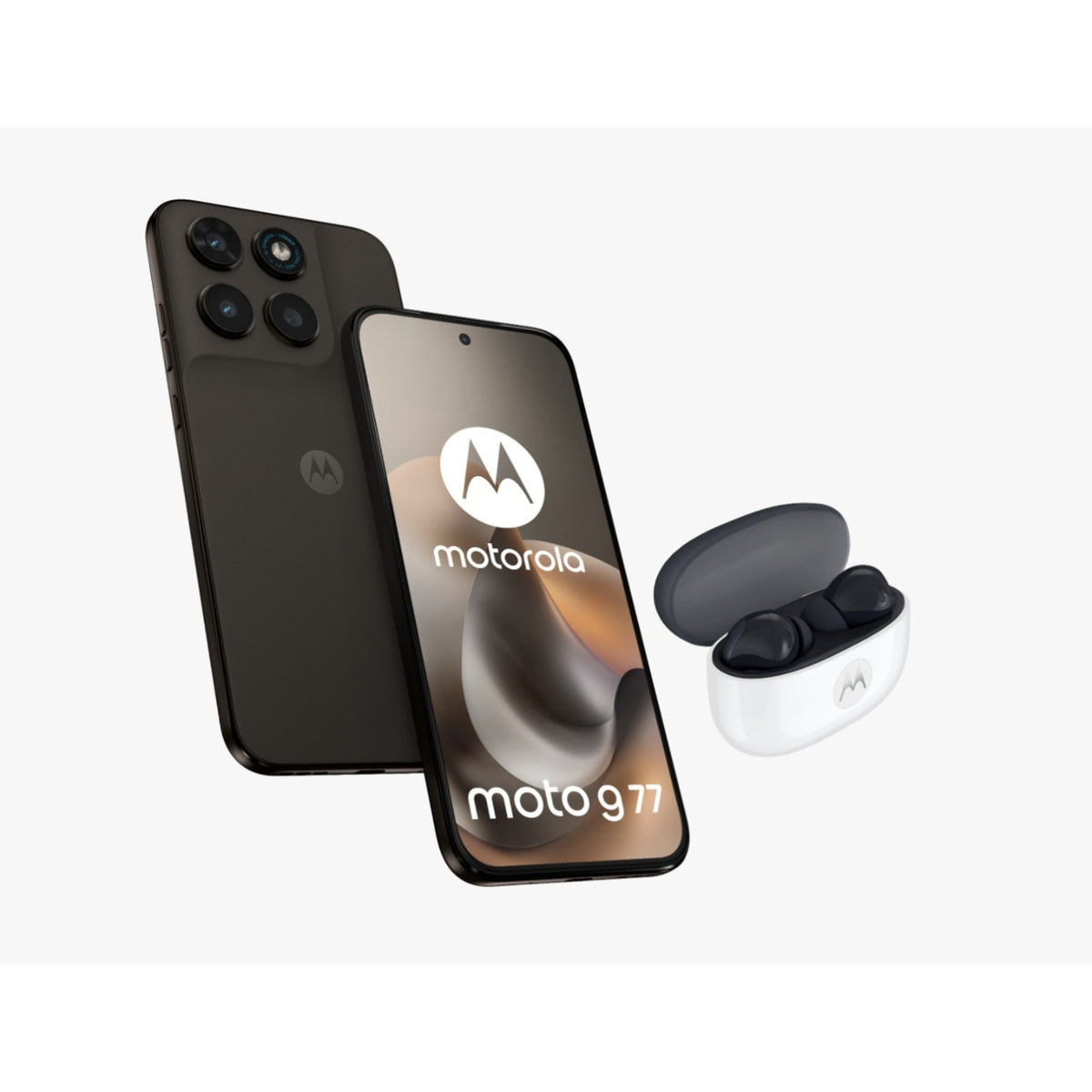 Motorla Pack Smartphone G77 256 Go Noir + Buds 2