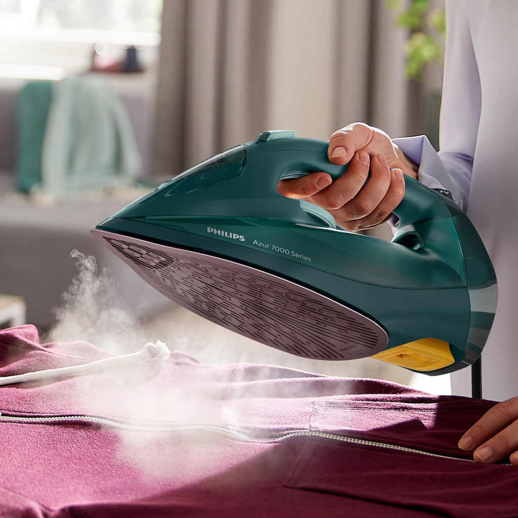 Philips 7000 series DST7050/70 fer à repasser Fer à vapeur Semelle SteamGlide Elite 2800 W Vert