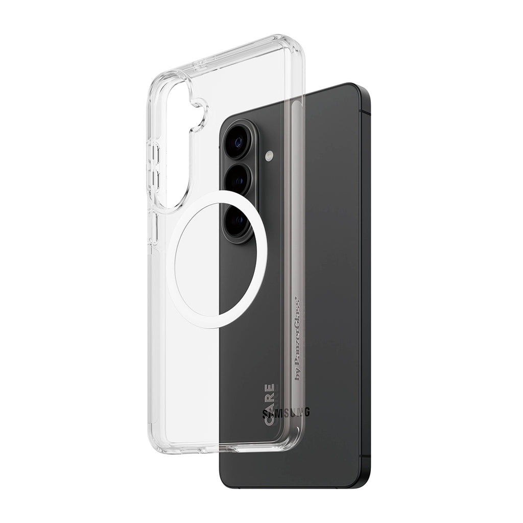 PanzerGlass CARE Urban Explorer Coque Transparente avec Qi pour Samsung Galaxy S26+