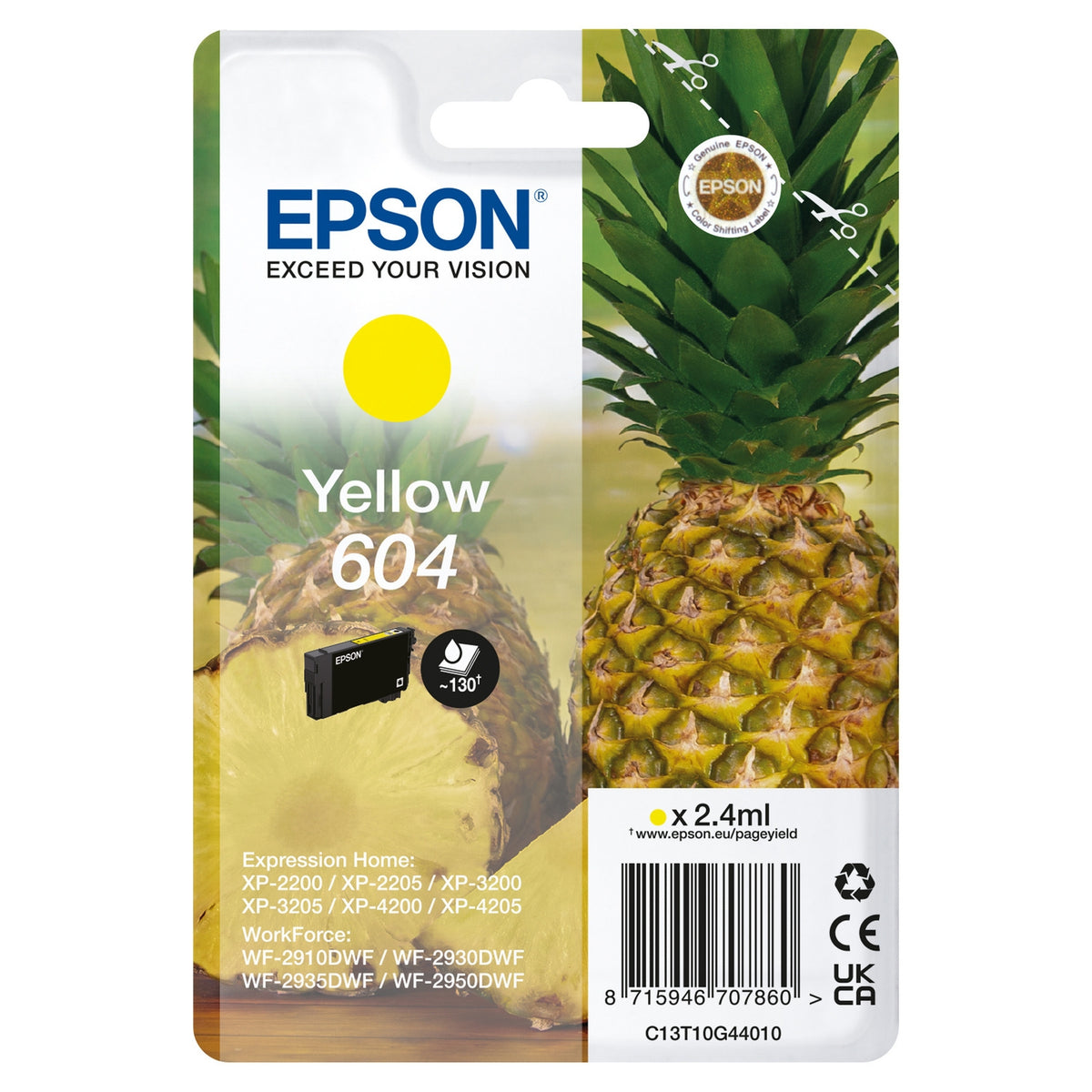 Epson Cartouche d'encre d'origine jaune 604