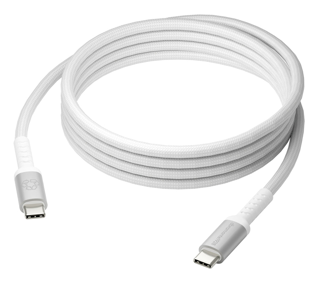 Câble USB-C vers USB-C 240W, USB 2.0, 2 m, Blanc, CB20CCWH7271