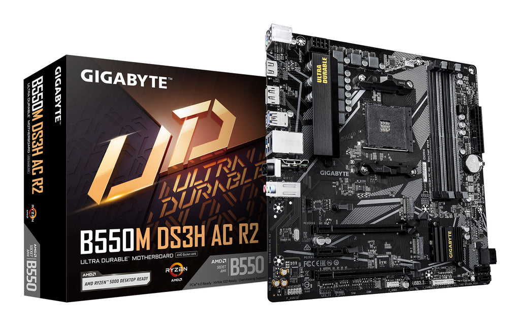 Gigabyte B550M DS3H AC R2 Micro ATX Socket AM4 AMD B550