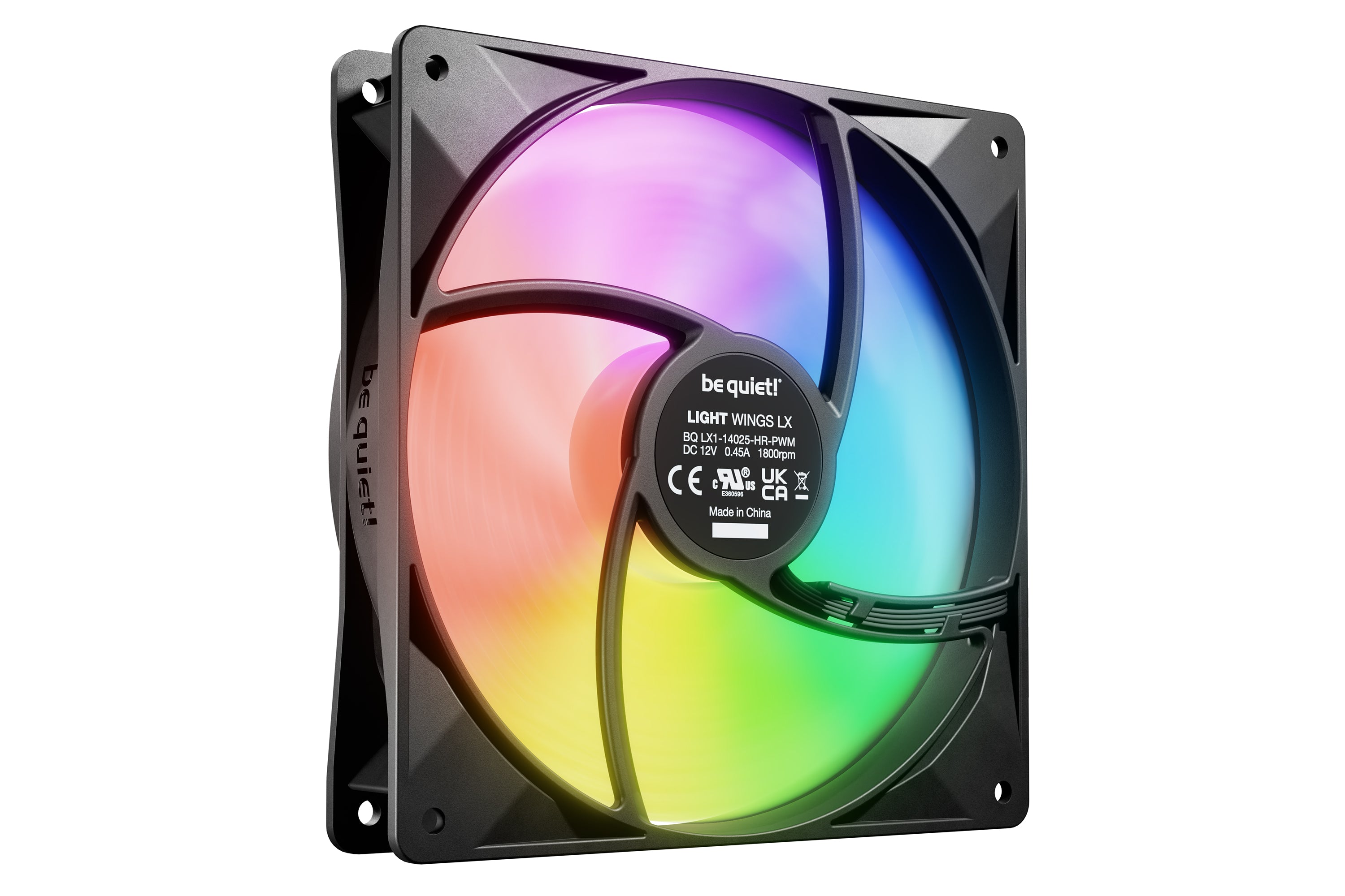 be quiet! Light Wings LX 140 mm PWM | Ventilateur PC ARGB high-speed