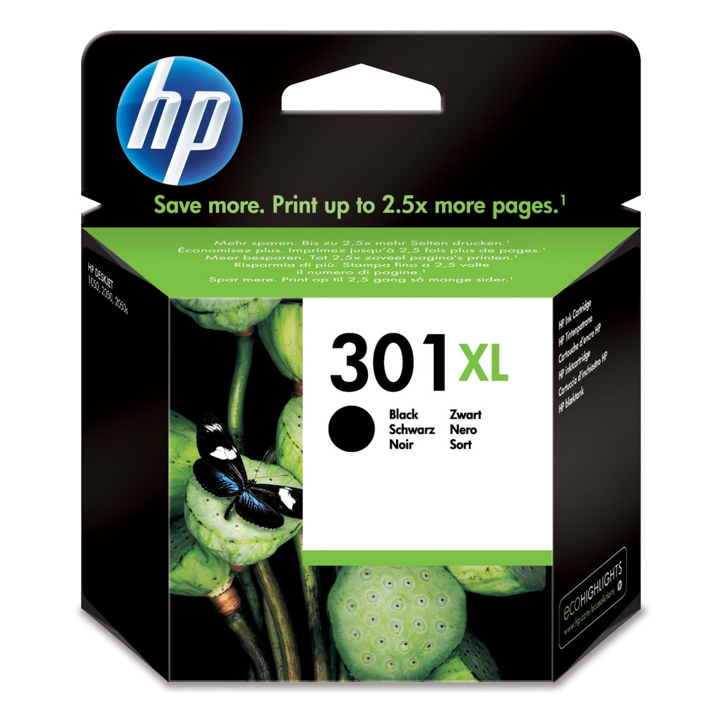 HP Cartouche d'encre d'origine noir 301 XL