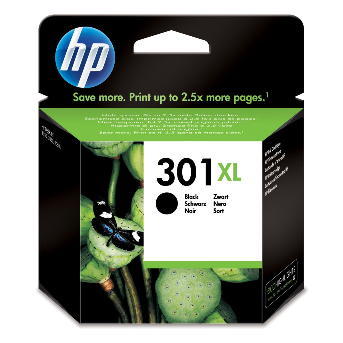 HP Cartouche d'encre d'origine noir 301 XL