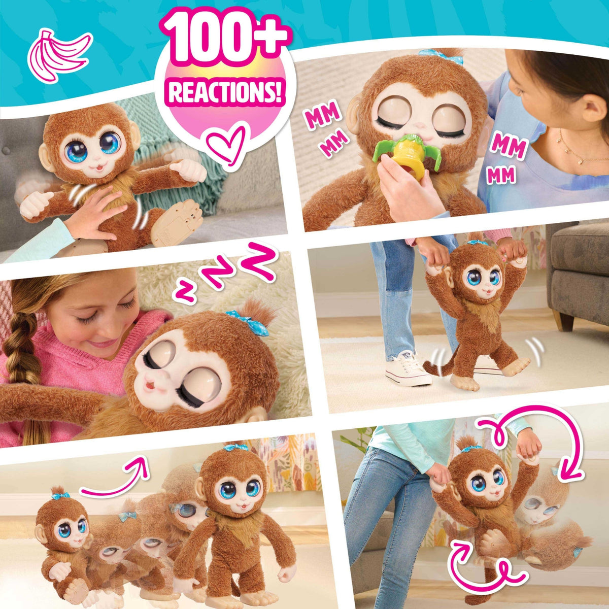 Just Play Peluche Furreal Peanut Le Singe