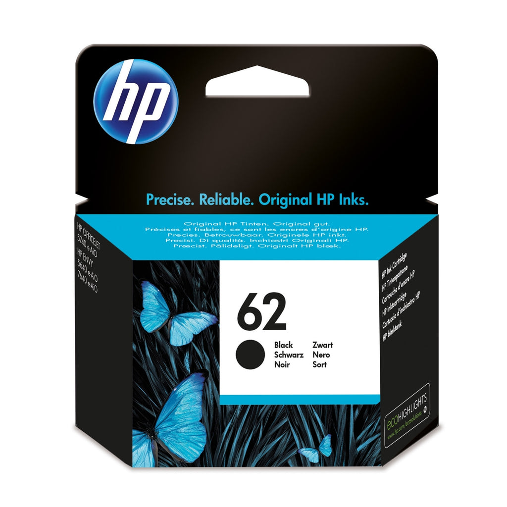 HP Cartouche d'encre d'origine noir 62