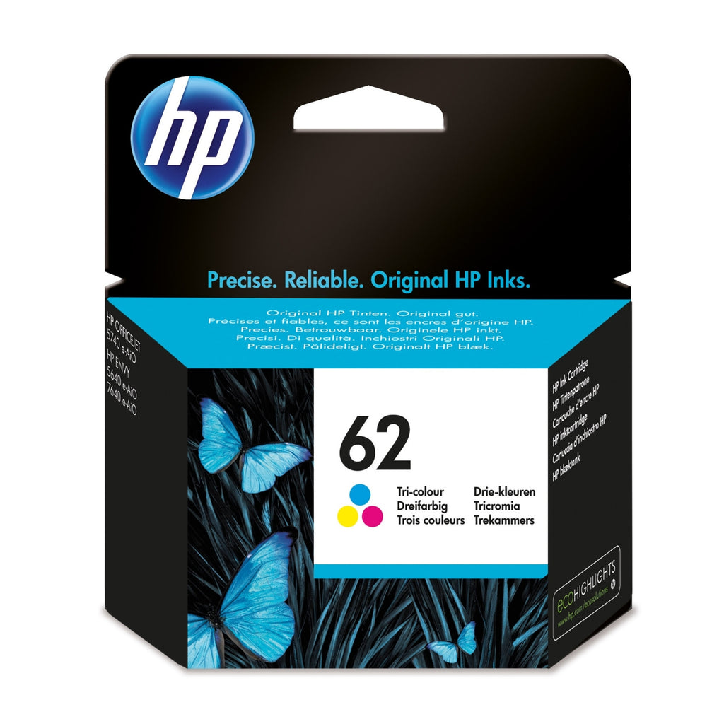 HP Cartouche d'encre d'origine 3 couleurs 62