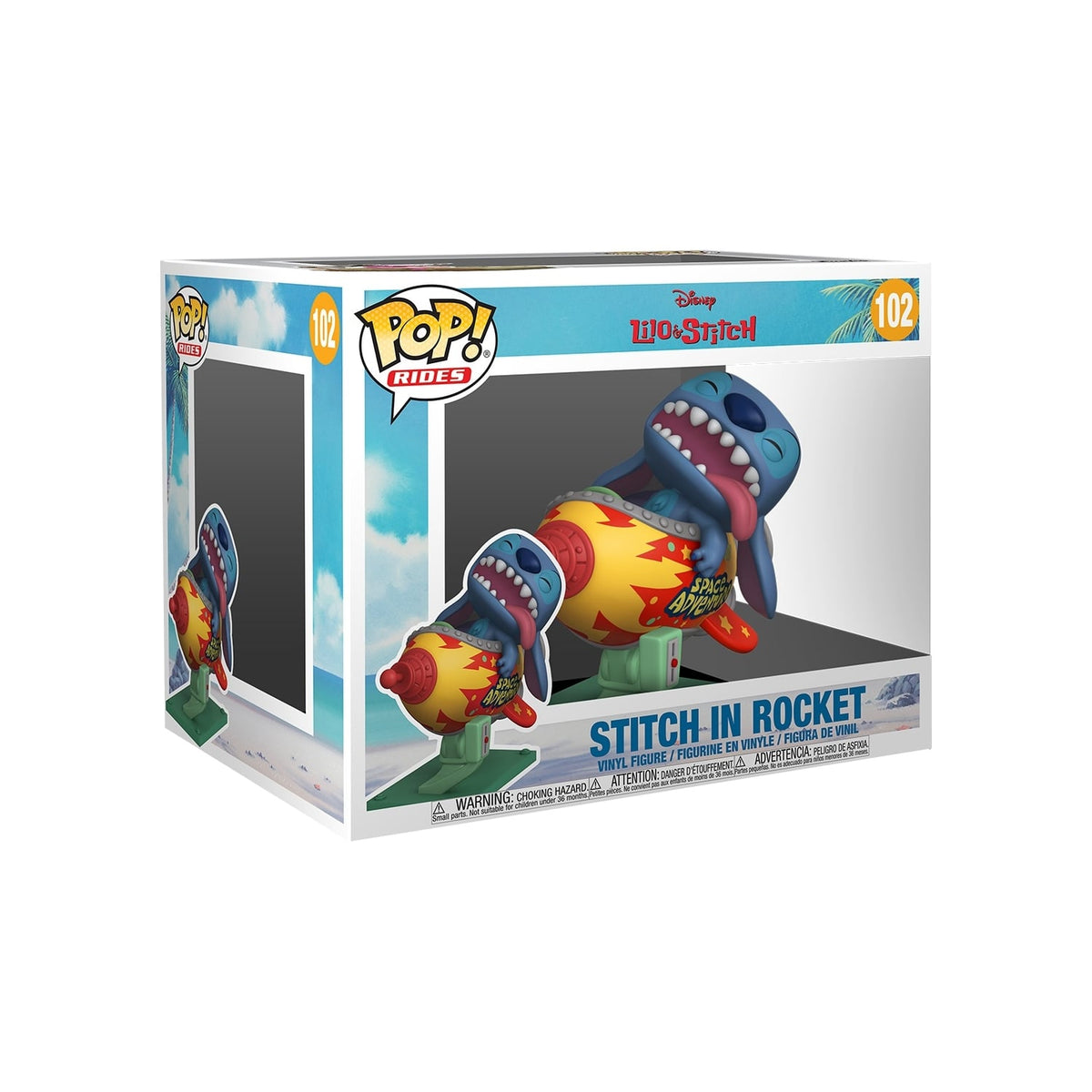 Funko Figurine POP! Lilo & Stich - Stich sur la rocket - N° 102
