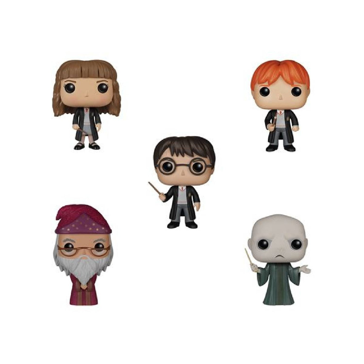 Funko Pack POP! Harry - Voldemort - Hermione - Dumbledore - Ron