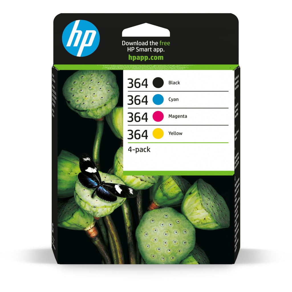 HP Pack de cartouches d'encre d'origine noir + 3 couleurs 364