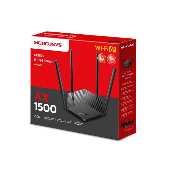 TP-Link MR1500X Routeur Sans Fil Gigabit Ethernet Bi-bande Wi-Fi 6, Noir
