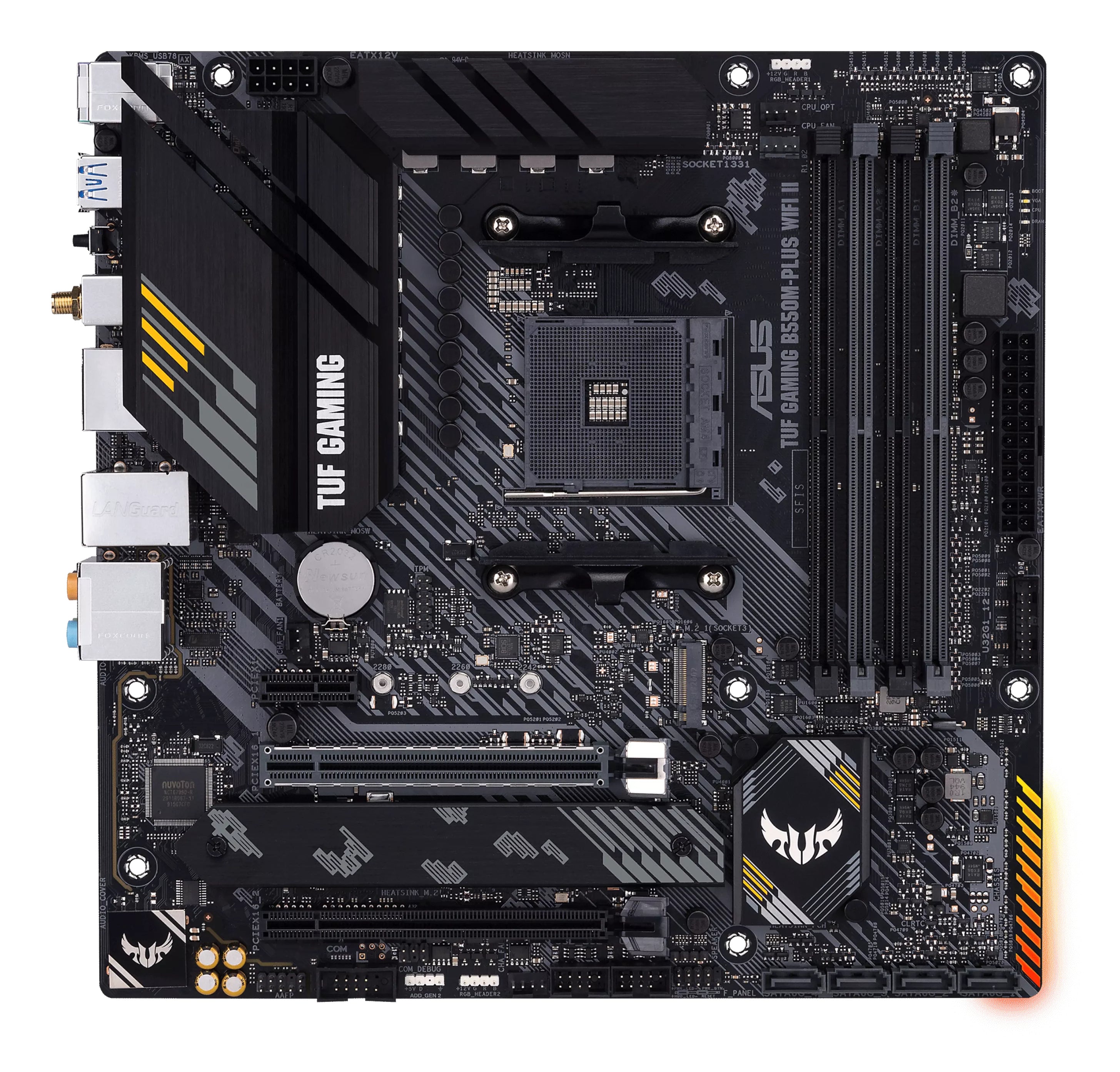 ASUS TUF GAMING B550M-PLUS WIFI II AMD B550 Emplacement AM4 micro ATX