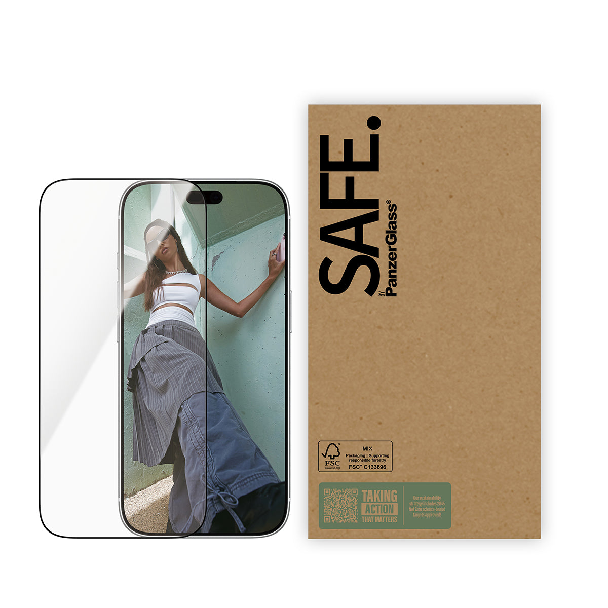 PanzerGlass SAFE. by ® Screen Protector iPhone 2026 Pro | 17 Pro | 17 | 16 Pro | Ultra-Wide Fit | Bulk Apple - iPhone 2026 Pro, Apple - iPhone 17 Pro, Apple - iPhone 17, Apple - iPhone 16 Pro - vue 2
