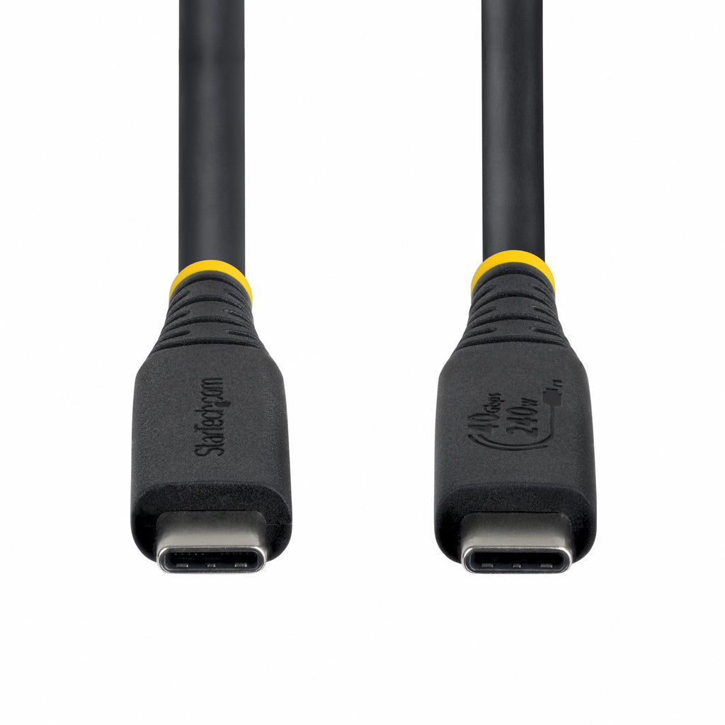 StarTech.com Câble USB4 1m 40 Gbps USB-C Certifié USB-IF 240W PD 8K 60Hz DP2.1 Noir