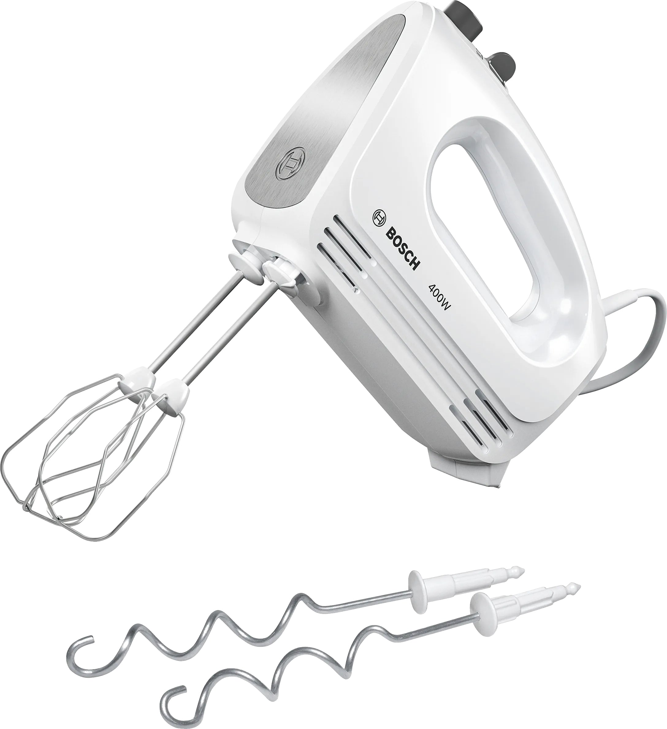 Bosch Bosch MFQ24200 mixeur Batteur à main 400 W Acier brossé, Blanc