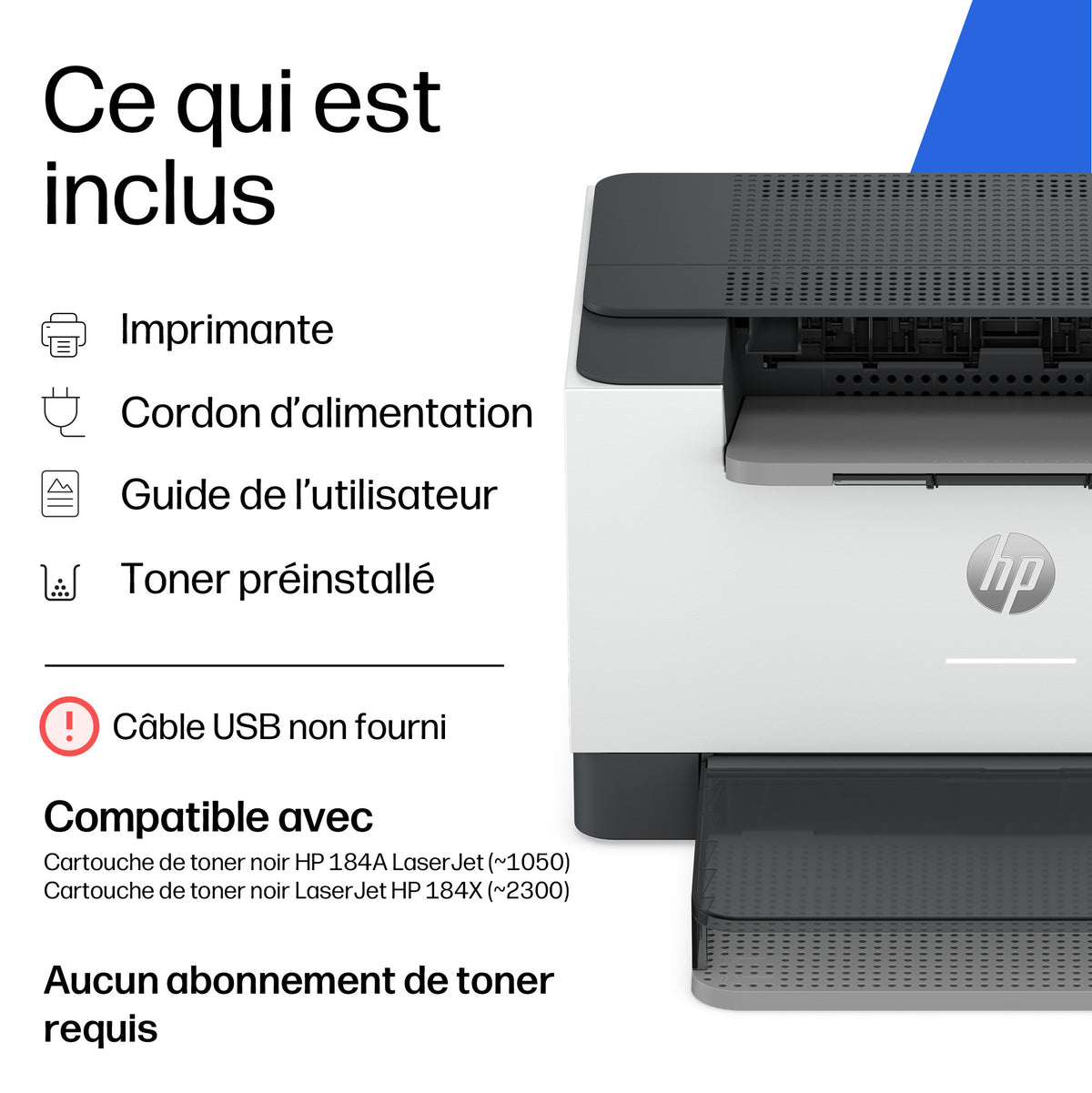 HP LaserJet M223dw Noir et blanc Imprimante