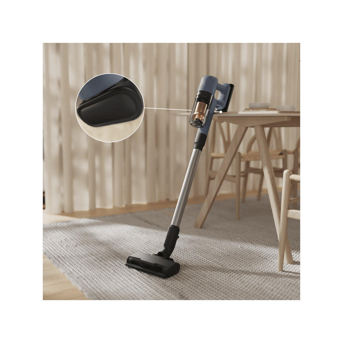 Electrolux EP72H21WET Aspirateur-balai 2 en 1 Batterie Sec Sans sac 0,3 L Bleu