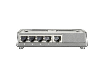 LevelOne FSW-0508TX Commutateur Réseau Non-géré Fast Ethernet 10/100 Mbps, Noir et Gris