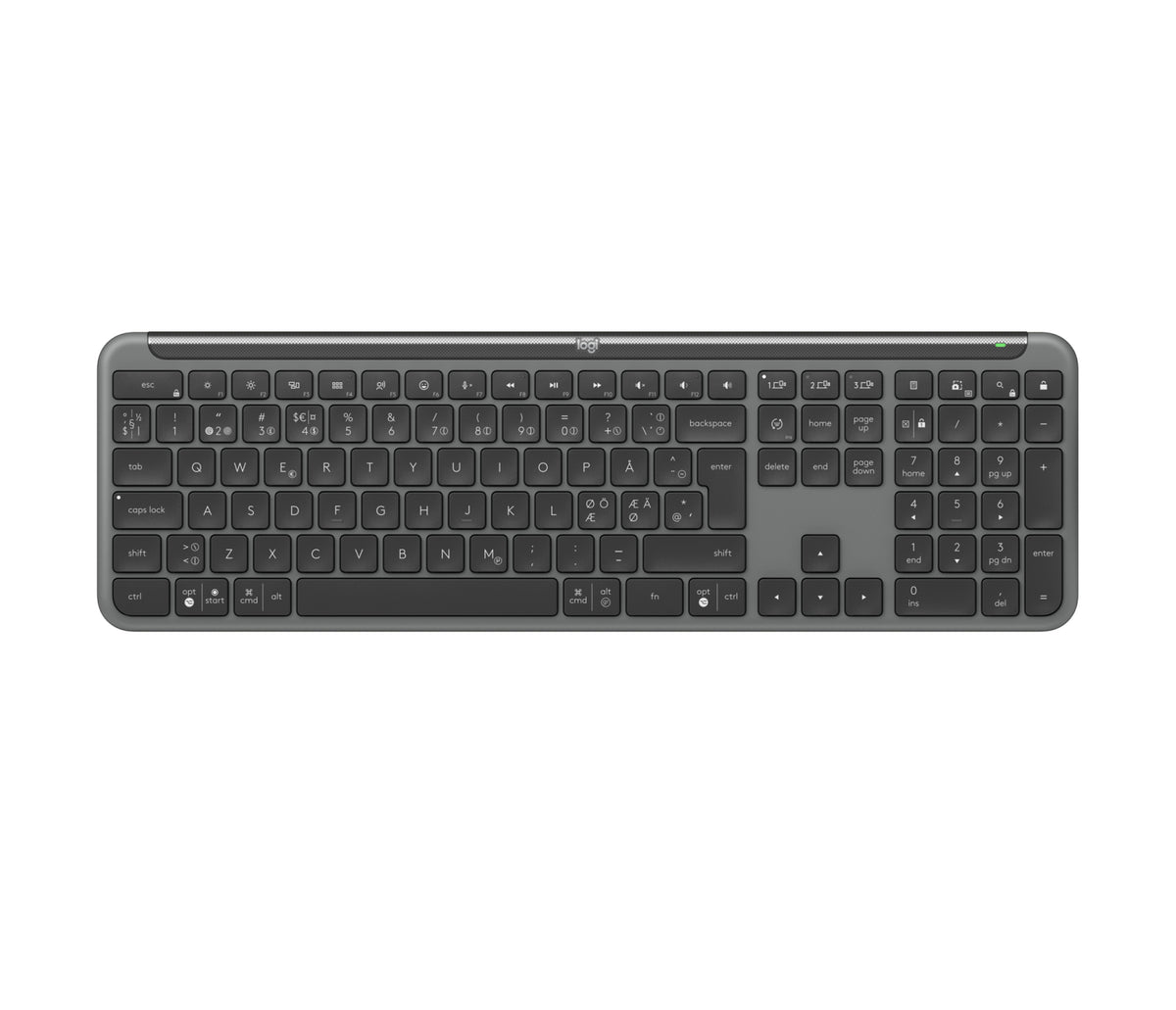 Logitech Signature Slim K950 Clavier Sans Fil, Disposition Nordique
