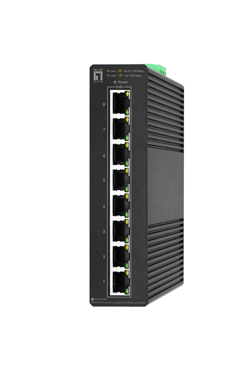 LevelOne IGS-2108P Switch Réseau Géré L2 Gigabit Ethernet PoE Noir