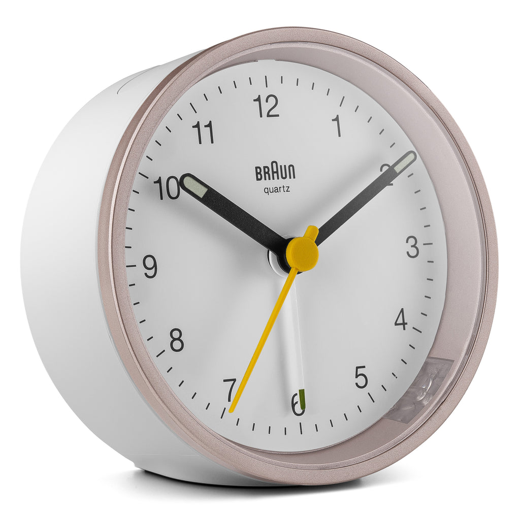 Braun BC12 Réveil à quartz Rose, Blanc