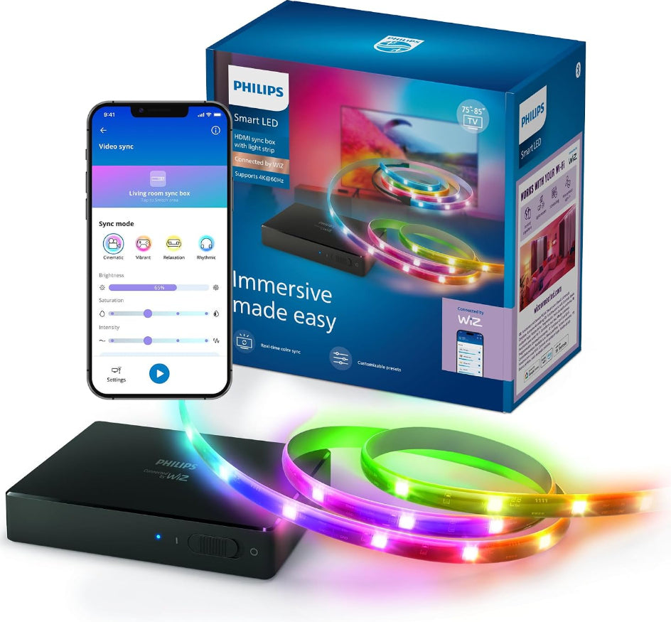 Philips Sync Box 4K 60 Hz HDR10+ Dolby Vision pour Synchronisation Luminaire
