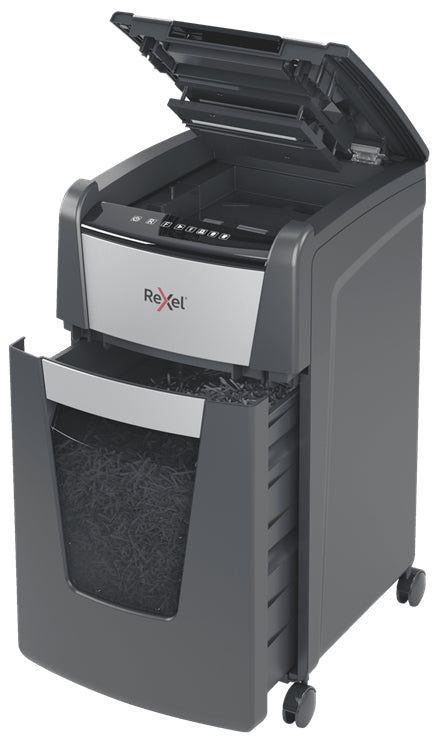 Rexel Optimum AutoFeed+ 225X destructeur de papier Destruction croisée 55 dB 23 cm Noir, Gris