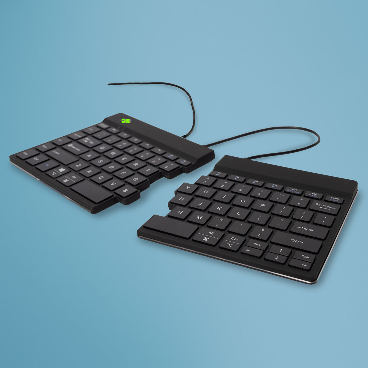 R-Go Tools Split Break v2 Clavier Ergonomique Divisé, QWERTY (US), Filaire, Noir