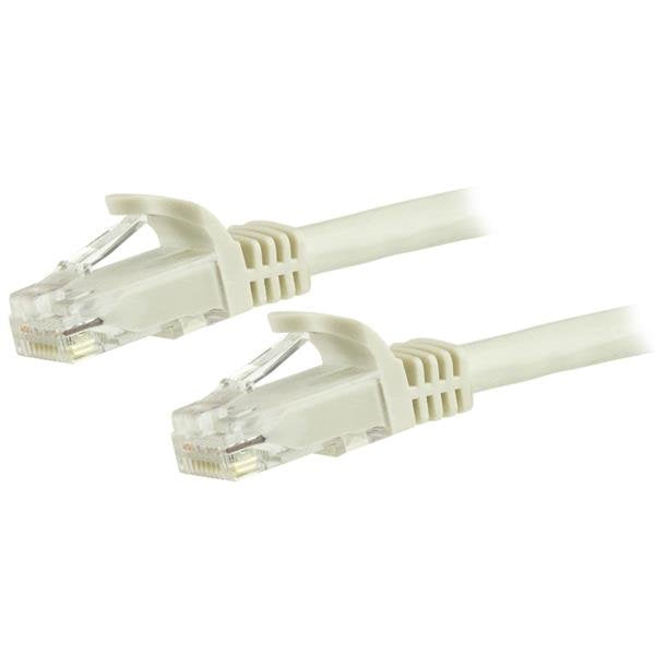 StarTech.com Câble Réseau Cat6 Gigabit UTP 5m RJ45 M/M Blanc sans Crochet