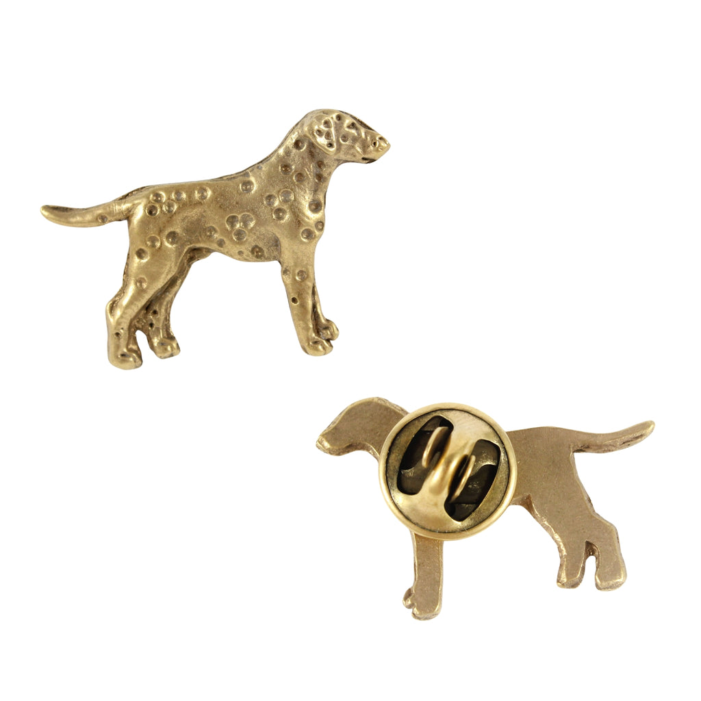 Dalmatian, Carriage Dog, Spotted Coach Dog - Dog brooch in decorative box, elegant gold-plated pin, Art-Dog brand jacket pin