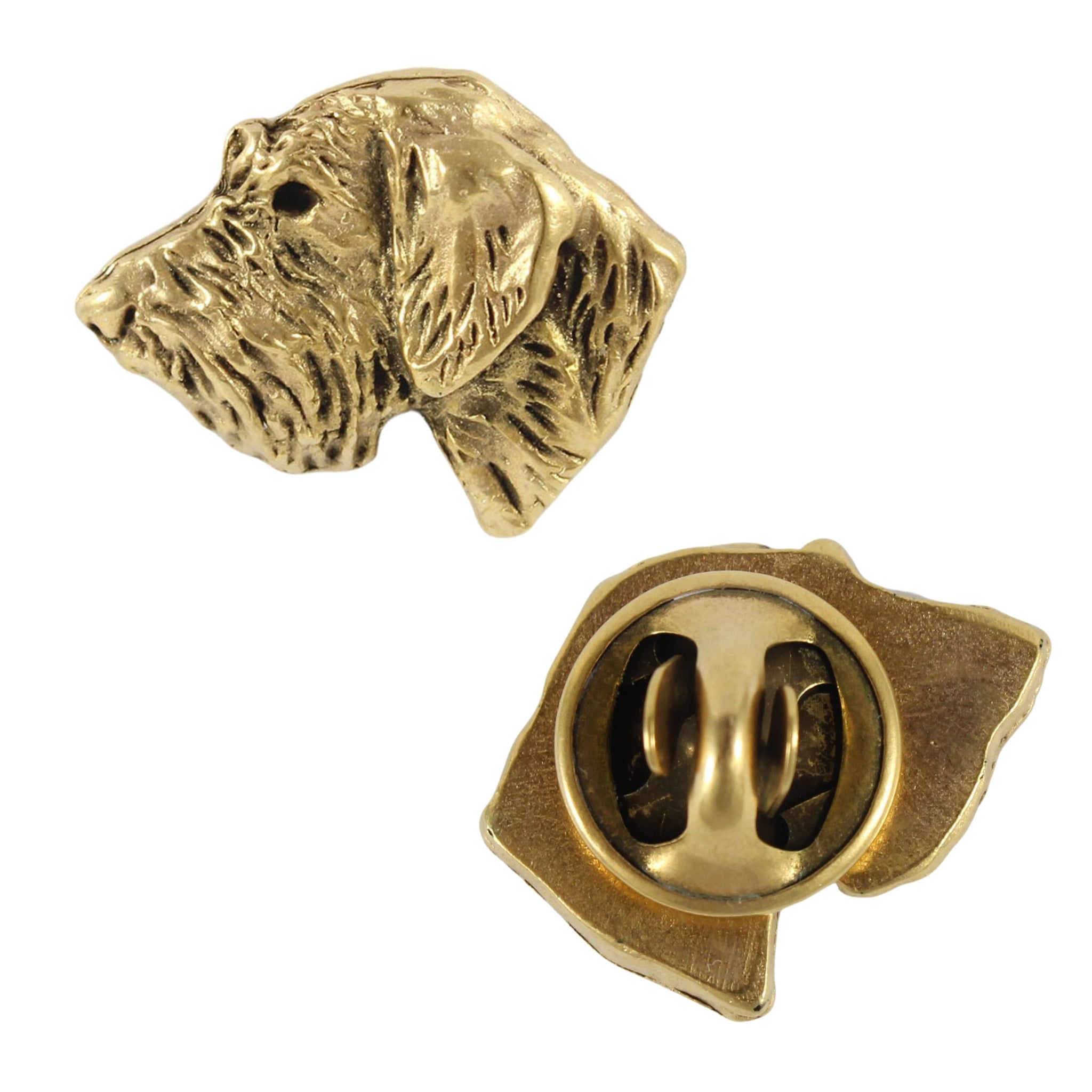Dachshund II - Dog brooch in decorative box, elegant gold-plated pin, Art-Dog brand jacket pin