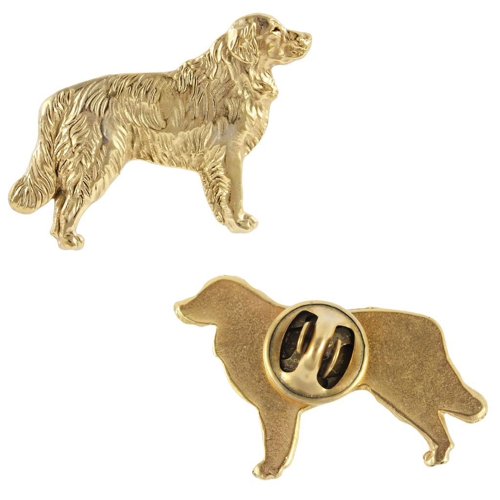 Golden Retriever - gold-plated pin brooch, elegant dog ornament, unique pin by Art-Dog brand