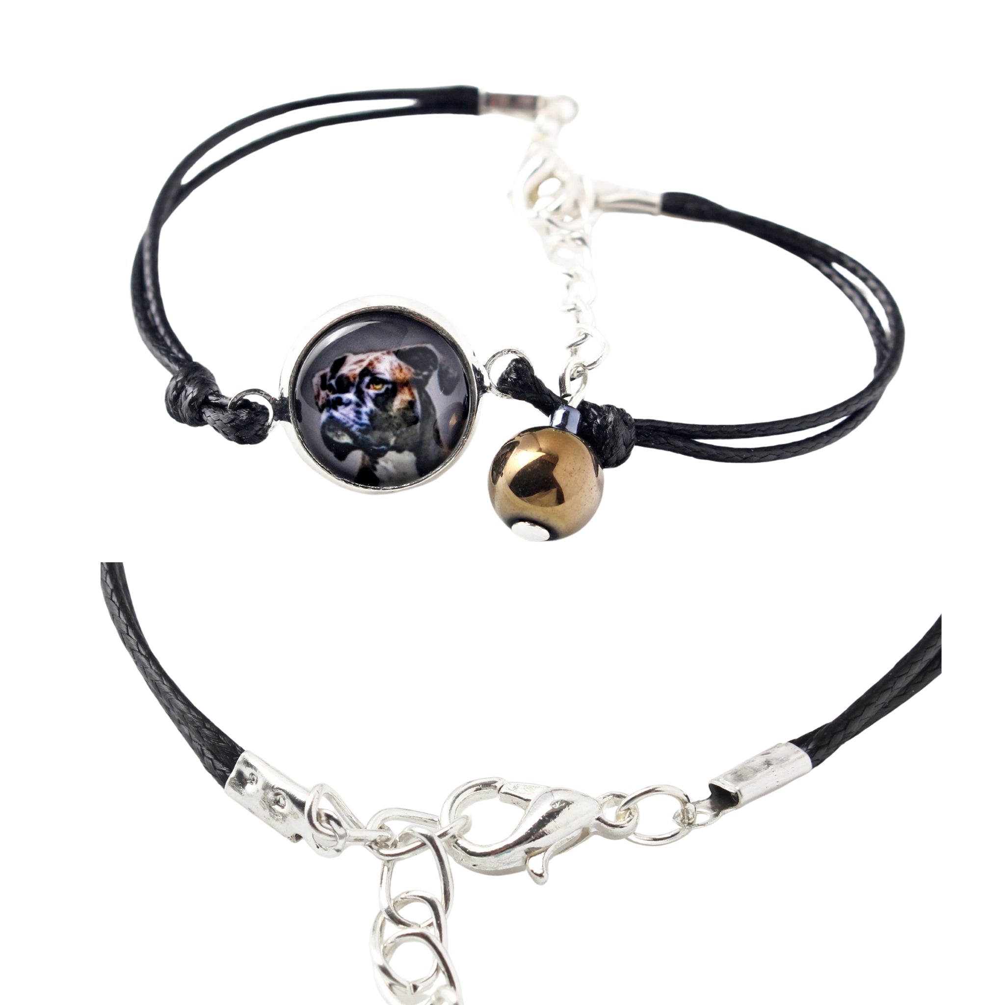 Boxer, German Boxer I - bracelet in a box with your photo, feminine jewelry, perfect gift from Art-Dog brand