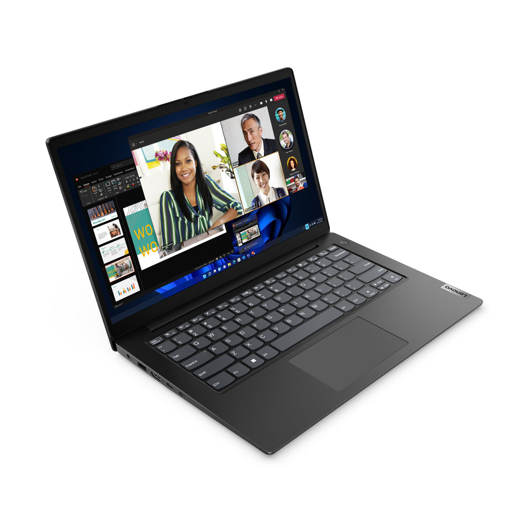 Lenovo V14 G4 ABP AMD Ryzen™ 7 7730U Ordinateur portable 35,6 cm (14") Full HD 16 Go DDR4-SDRAM 512 Go SSD Wi-Fi 6 (802.11ax) Windows 11 Home Nordique Noir