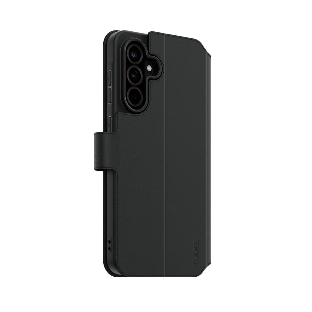 PanzerGlass CARE Wallet Case avec Support pour Samsung Galaxy A56 5G, Housse de Protection 6.7", Noir