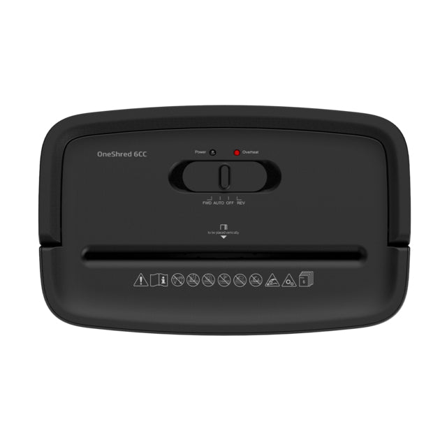 HP One Shred 6CC destructeur de papier Découpage en particules 68 dB Noir