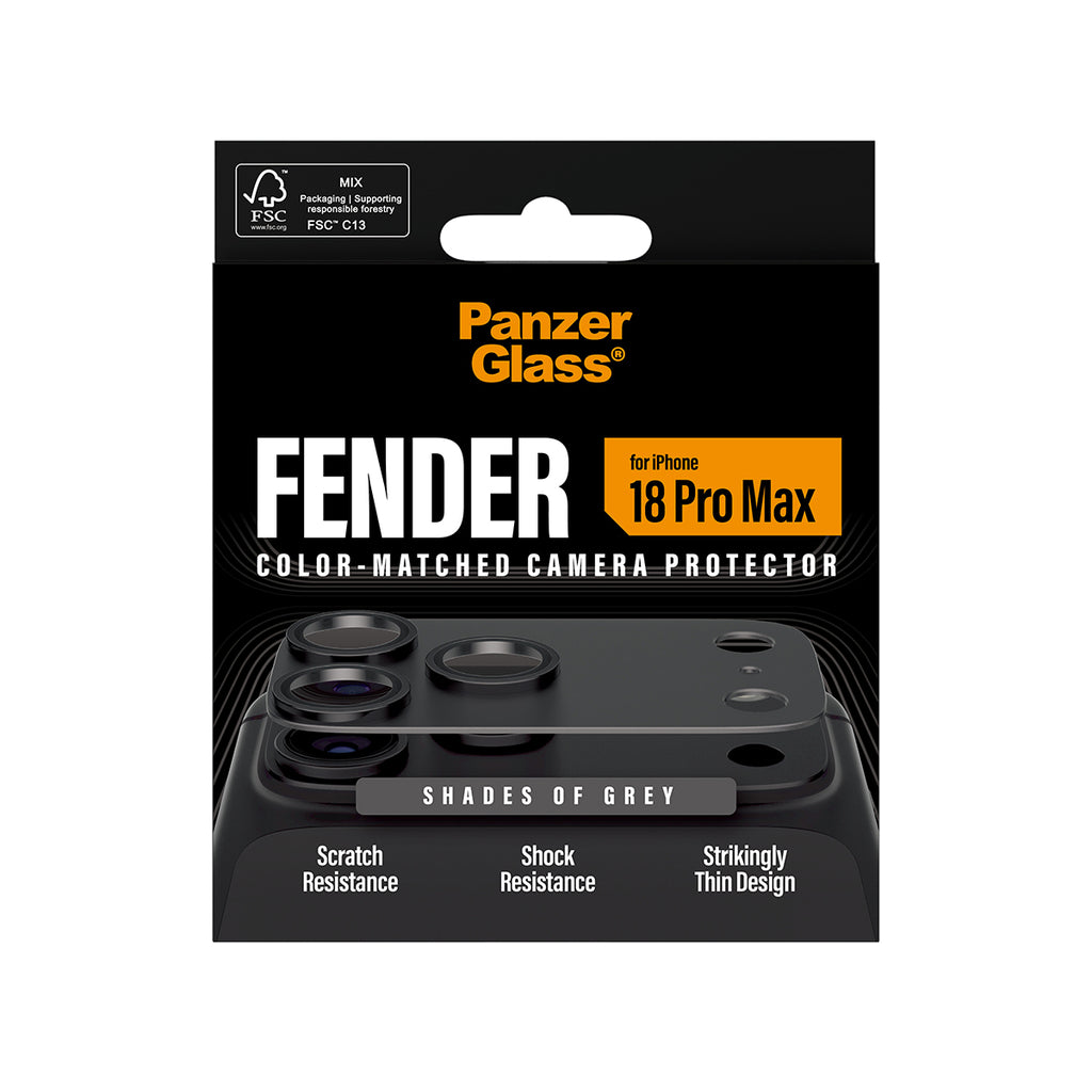 PanzerGlass ® Fender Camera Protector Shades of Grey iPhone 2026 Pro Max Protection d'écran transparent 1 pièce(s) - vue 3