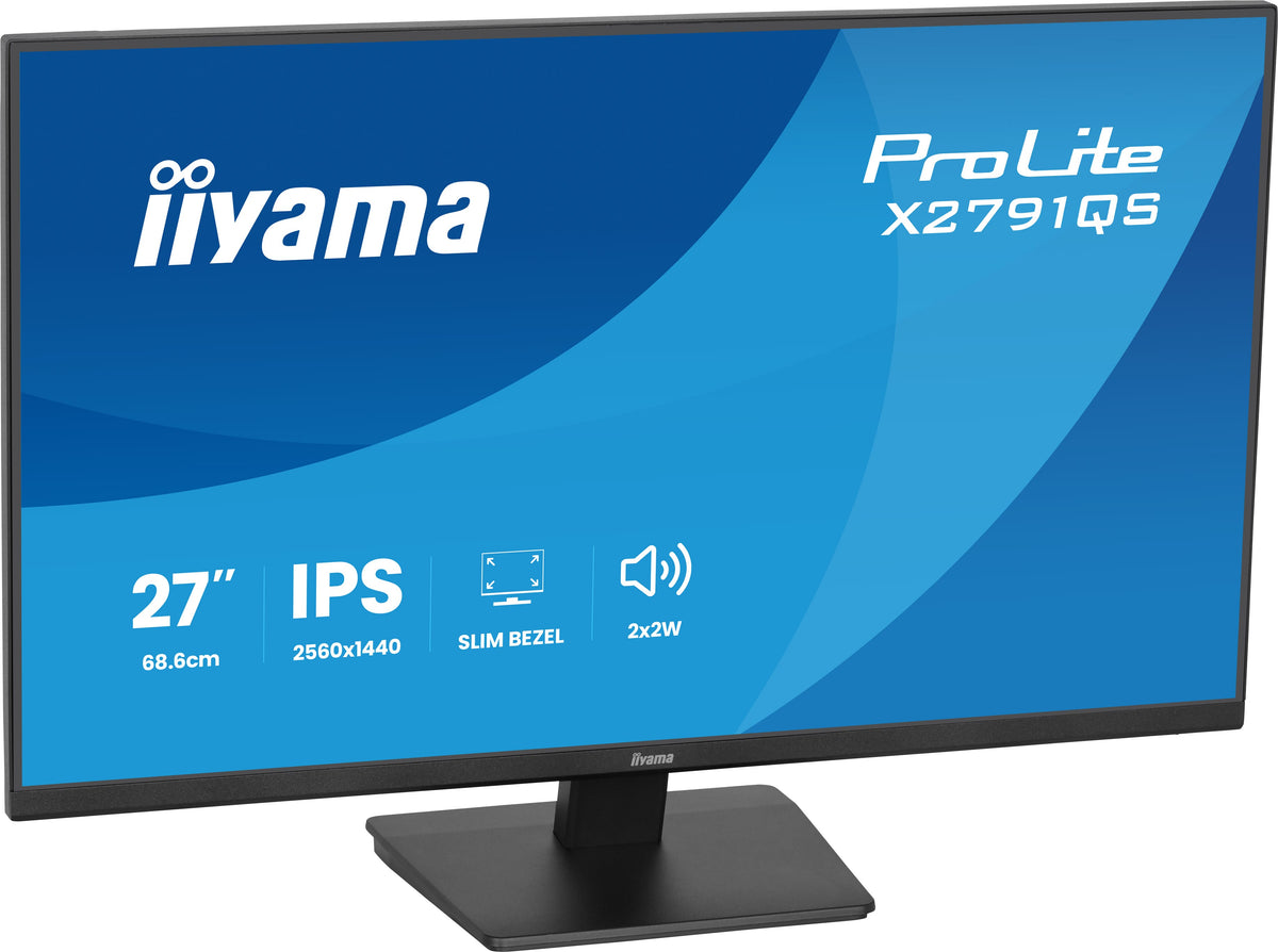 iiyama ProLite X2791QS-B1 écran plat de PC 68,6 cm (27") 2560 x 1440 pixels Quad HD LED Noir