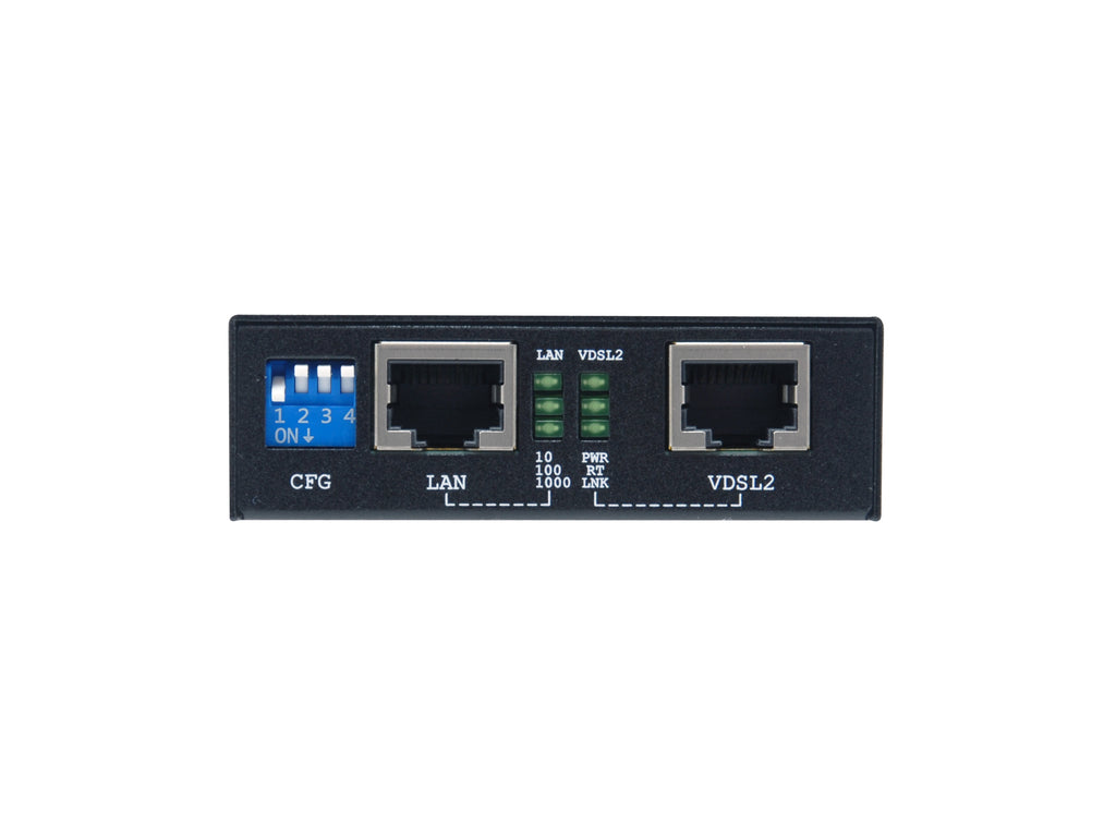 LevelOne VDS-2201 Convertisseur de Support Réseau 1000 Mbit/s, Noir
