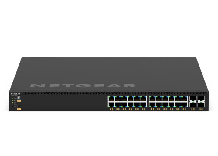 NETGEAR GSM4328 Géré L3 Gigabit Ethernet (10/100/1000) Connexion Ethernet, supportant l'alimentation via ce port (PoE) 1U Noir