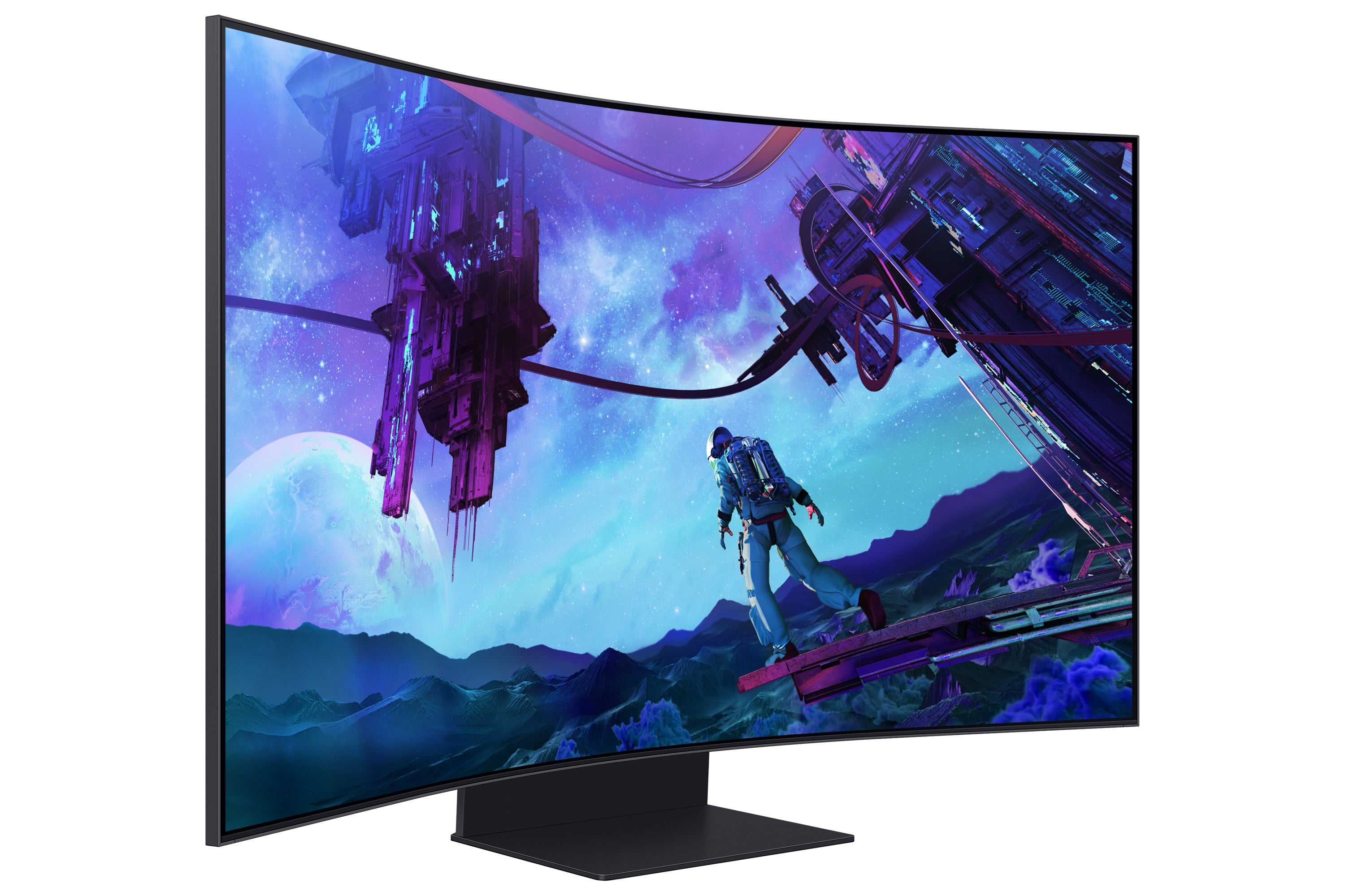 Samsung G97NC écran plat de PC 139,7 cm (55") 3840 x 2160 pixels 4K Ultra HD LED Noir