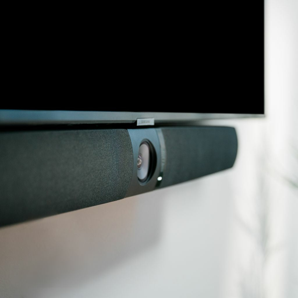 Owl Labs Appareil de visioconférence Owl Bar – Barre de visioconférence 4K avec focalisation sur l'intervenant (ajoutez 